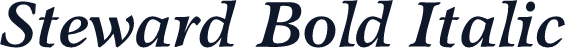 Steward Bold Italic