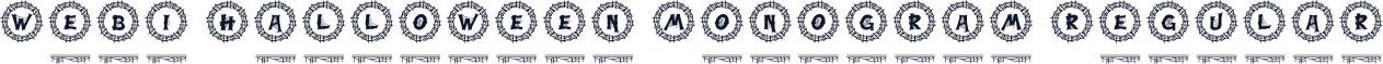 Webi Halloween Monogram Regular