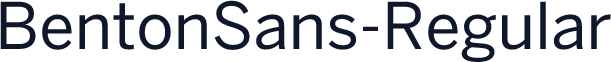 BentonSans-Regular