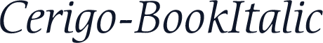 Cerigo-BookItalic