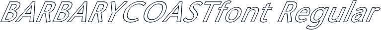 BARBARYCOASTfont Regular