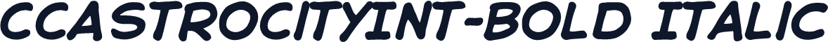 CCAstroCityInt-Bold Italic