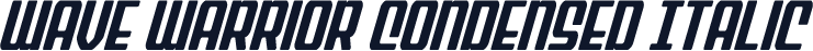 Wave Warrior Condensed Italic