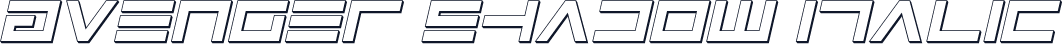 Avenger Shadow Italic