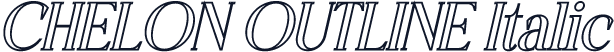 CHELON OUTLINE Italic