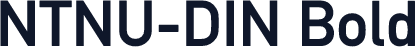 NTNU-DIN Bold