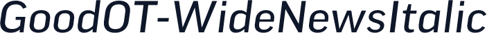 GoodOT-WideNewsItalic