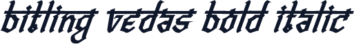 Bitling vedas Bold Italic