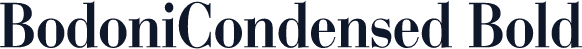 BodoniCondensed Bold