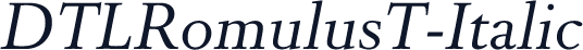 DTLRomulusT-Italic