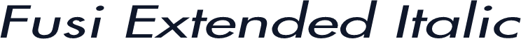 Fusi Extended Italic