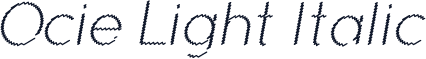 Ocie Light Italic