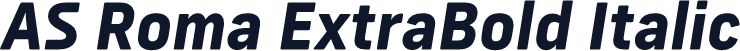 AS Roma ExtraBold Italic