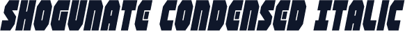 Shogunate Condensed Italic