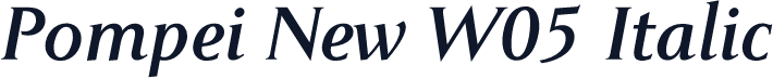 Pompei New W05 Italic