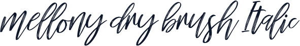 mellony dry brush Italic