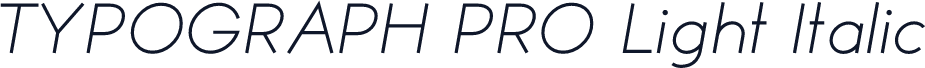 TYPOGRAPH PRO Light Italic