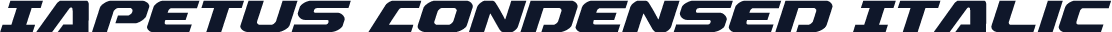 Iapetus Condensed Italic