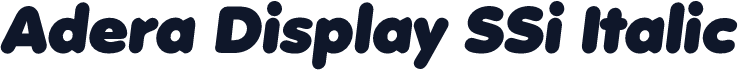 Adera Display SSi Italic