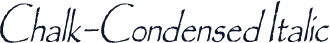 Chalk-Condensed Italic