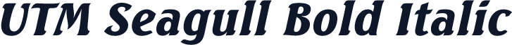 UTM Seagull Bold Italic