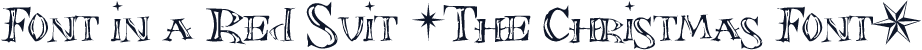 Font in a Red Suit (The Christmas Font)
