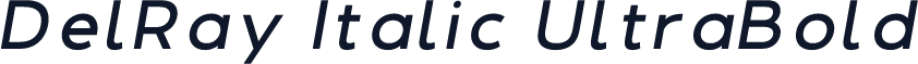 DelRay Italic UltraBold