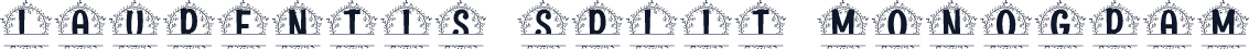 Laurentis Split Monogram