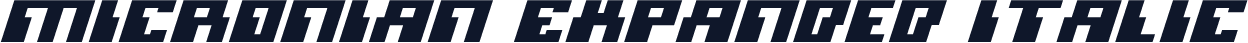 Micronian Expanded Italic