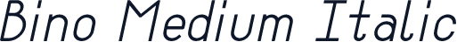 Bino Medium Italic
