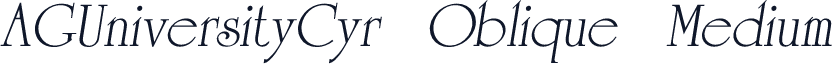 AGUniversityCyr Oblique Medium