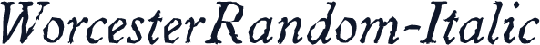 WorcesterRandom-Italic