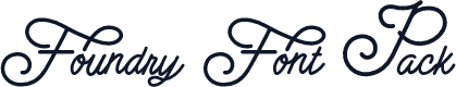 Foundry Font Pack