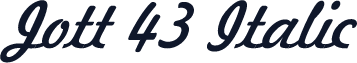 Jott 43 Italic