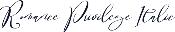 Romance Privilege Italic