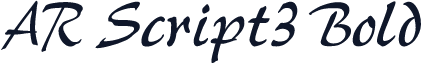 AR Script3 Bold