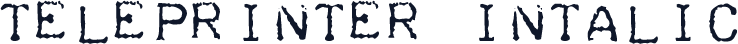 Teleprinter Intalic