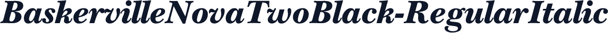 BaskervilleNovaTwoBlack-RegularItalic
