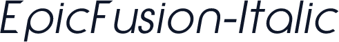 EpicFusion-Italic
