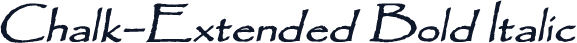 Chalk-Extended Bold Italic
