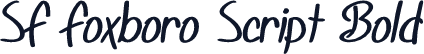 SF Foxboro Script Bold