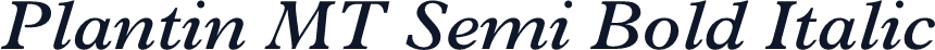 Plantin MT Semi Bold Italic