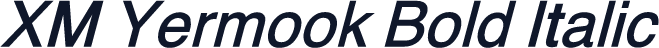 XM Yermook Bold Italic