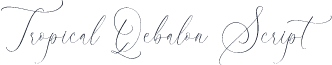 Tropical Qebalon Script