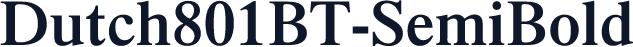 Dutch801BT-SemiBold