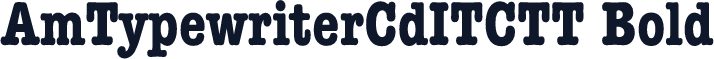 AmTypewriterCdITCTT Bold