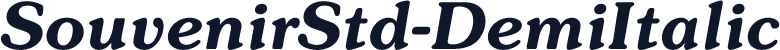 SouvenirStd-DemiItalic