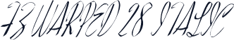 FZ WARPED 28 ITALIC