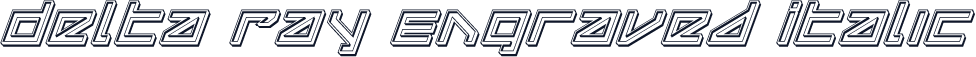 Delta Ray Engraved Italic