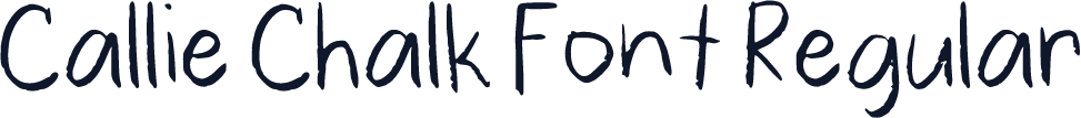 Callie Chalk Font Regular
